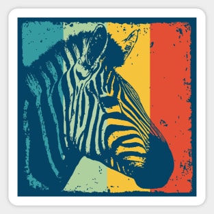 Colorful Zebra Pop Art | Safari Animal Print for Kids Sticker